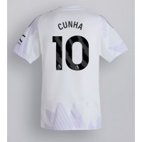 Stroje piłkarskie Manchester United Matheus Cunha #10 Koszulka Wyjazdowej 2025-26 Krótki Rękaw